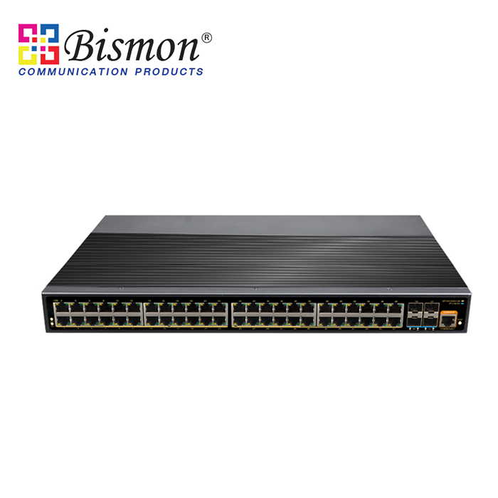 1U-Rack-48-Port-RJ45-100-1000M-4SFP-1GB-10GB-Industrial-Switch-Managed-L3